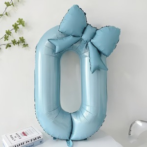 Ballon Chiffre en Aluminium Écologique 32/40 Pouces, Couleurs Vives (Rouge, Rose et <span class=keywords><strong>Bleu</strong></span>), pour Anniversaire, Mariage, Fête, Décoration, Cadeau Numérique - Product Image 5