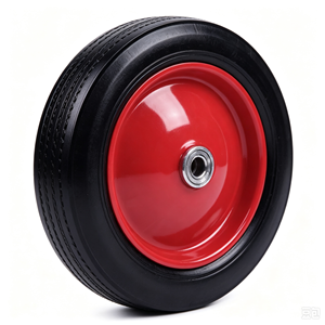 Solid Rubber <b>Wheel</b> Puncture Proof Flat Free <b>Wheel</b> For Hand Truck Trolley Wheelbarrow - Product Image 6