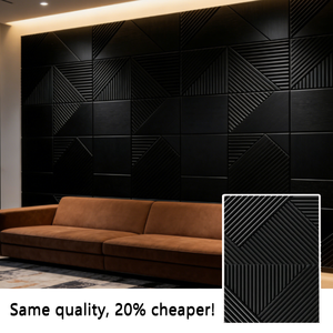 Panneaux en bois à lattes en gros, panneaux muraux rayés bien conçus, panneaux de décoration intérieure DIY, panneaux de fond pour la maison, OEM - Product Image 1