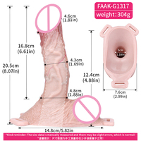 FAAK Correa en el Consolador Pantalones de agrandamiento del pene Extensor de pene hueco Manga Pantalones Arnés Cinturón Juguetes sexuales para hombre Mujer Masturbación