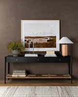 Table console de dossier de canapé à 3 tiroirs en bois massif de haute qualité, style antique et contemporain, avec étagère, pour la maison et l'hôtel