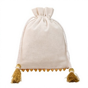 Premium Quality Cotton Drawstring Pouch <b>Bag</b> For Jewelry Packaging Custom Branding Wedding Potli <b>bags</b> <b>Small</b> Packaging Accessories - Product Image 6