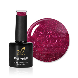 Gel à ongles rouge pailleté de Noël DZ Nail - Gel brillant à séchage rapide, sans écaillage, pour la décoration des ongles en DIY et en salon - Product Image 1