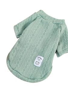 शरद ऋतु सर्दियों में कुत्तों और बिल्लियों के लिए गर्म बुनाई कोट ठोस रंग xlpi पालतू स्वेटर कपड़े कारखाने की आपूर्ति - Product Image 3