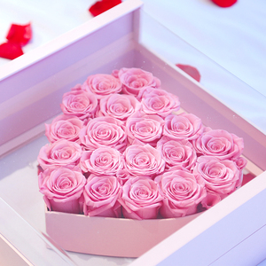 Scatola a Cuore con Rosa Eterna Conservata, Regalo Romantico <span class=keywords><strong>per</strong></span> <span class=keywords><strong>Lei</strong></span>, San Valentino, Anniversario, Compleanno - Product Image 3
