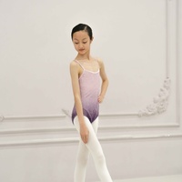 Trajes de Ballet para Niñas, Leotardo de Danza con Tirantes y Diamantes Degradados, Vestidos de Ballet para Bebés
