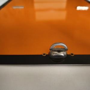 Segnale di avvertimento di sicurezza europeo 400mm * 300mm piastra in alluminio con cerniere pieghevole arancione cartello stradale - Product Image 2