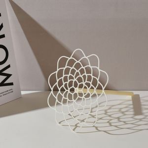 Nouveau design 2024 D22.5*H25cm Support rond en plastique ABS pour la rotation manuelle, matériel de fixation pour l'emballage floral destiné aux fleuristes - Product Image 2