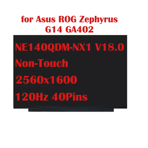 Pantalla LED LCD de 14.0'' 120Hz IPS 2560x1600 16:10 para Asus ROG Zephyrus <span class=keywords><strong>G14</strong></span> GA402 Sin Táctil EDP 40 Pines - Product Image 1