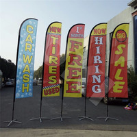 Drapeau personnalisé à voile de vent, banderole en plumes, pour événement publicitaire et Promotion