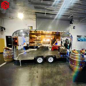 Remolques de comida rápida de perrito caliente de cocina móvil de acero inoxidable personalizados totalmente equipados camiones de comida rápida de Pizza Móvil con pizza - Product Image 5