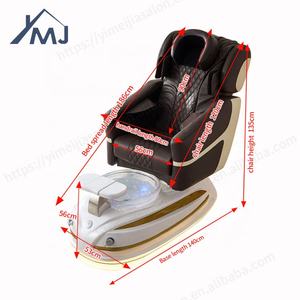 Máquina de salón de uñas reclinable de lujo, silla de pedicura de masaje eléctrico, masaje de spa de pies - Product Image 6