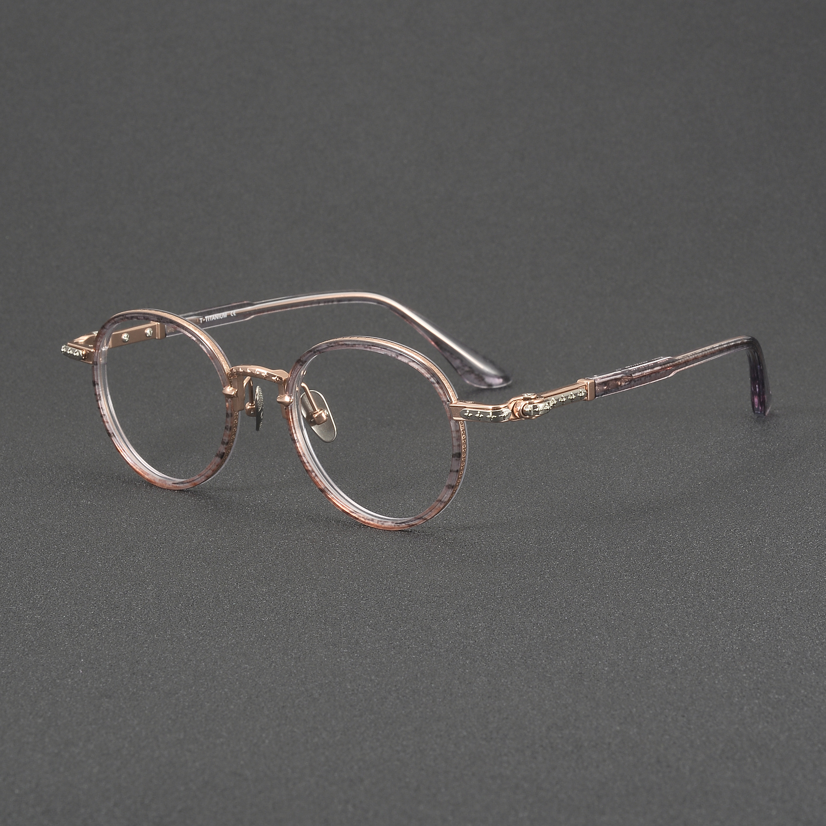 C2 Pink stripe rose gold silver