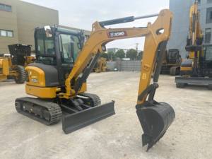 Nouvelle mini-excavatrice SANY SY35U de 3,8 tonnes avec moteur diesel Yanmar, certifiée CE EPA, à balayage de queue zéro, chenilles réglables et attache rapide - Product Image 1
