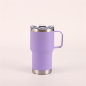 Gobelet isotherme de 20 oz, tasse à café, mug de voyage à double paroi, mug à café en acier inoxydable avec poignée - Product Image 5
