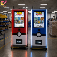 Interface conviviale, service 24h/24 et 7j/7, scanner d'identification, distributeur automatique de cartes Poke Mon TCG intelligent avec écran tactile de 32 pouces et lecteur de cartes