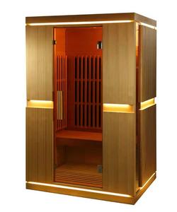 Salle de sauna en bois massif de pruche luxueuse et moderne pour 2 à 4 personnes avec chauffage infrarouge pour utilisation en <span class=keywords><strong>appartement</strong></span>, <span class=keywords><strong>achat</strong></span> en gros - Product Image 3