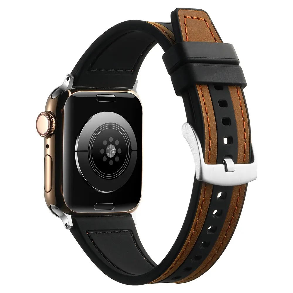 Para Apple Watch series 8 9 3 se 5 6 7 Ultra 2 Nova Pulseira de couro magnético para cores Pulseira para Apple Watch