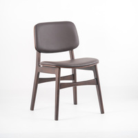 Chaise de salle à manger en bois massif moderne au design nordique pour la maison pour les meubles de salon