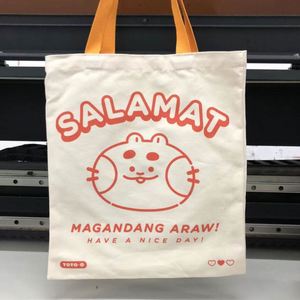 Bolsa de Compras de Lona de Algodón Orgánico Reciclado Ecológica con Impresión Personalizada, Diseño Sencillo con Capacidad para Logotipo - Product Image 5