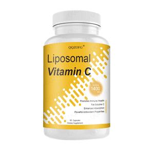 Capsules de Vitamine C Liposomale LDJ OEM, 60 unités, avec Phosphatidylcholine, pour Adultes, Soutien Immunitaire et Protection Antioxydante - Product Image 1