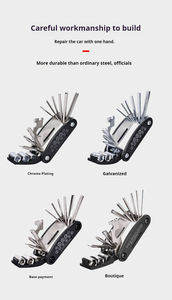High Quality Mini Repair Pocket Folding Tool <b>Set</b> for Mountain/Road Bikes Metric Industrial Grade 30lb-in Max <b>Torque</b> - Product Image 3