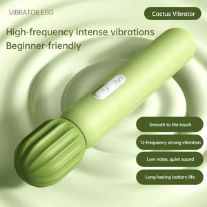 Nuevo Vibrador Femenino con 12 Frecuencias de Vibración, Apariencia de Cactus, Material de Silicona, Recargable por USB, 100% Impermeable, Real - Product Image 5