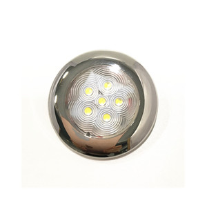 ไฟ LED เพดาน 12Vdc 1W ฝาครอบสแตนเลส เปลี่ยนสีได้ ติดตั้งบนพื้นผิว สำหรับเรือยอชท์ในร่ม - Product Image 3