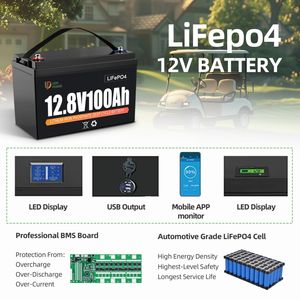 Batterie <span class=keywords><strong>hybride</strong></span> LiFePO4 <span class=keywords><strong>rechargeable</strong></span> 12,8 V 80 Ah, directement de l'usine, protection IP65, communication CAN, 6000 cycles, sortie 1 kW - Product Image 6