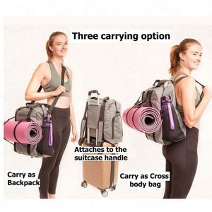 Sac de transport pour tapis de yoga personnalisé en usine, échantillon gratuit, avec sangles élastiques réglables pour maintenir les tapis de yoga - Product Image 6