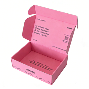 Boîte d'emballage recyclé auto-scellant avec logo imprimé personnalisé <span class=keywords><strong>e</strong></span>-commerce carton postal ondulé <span class=keywords><strong>E</strong></span> flûte pour vêtement cosmétique - Product Image 3