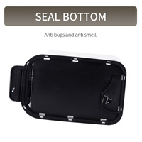 Poubelle rectangulaire à pédale pour intérieur, en acier inoxydable, fabriquée en Chine