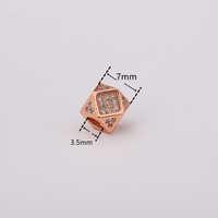 Juya — perles en laiton, cubique, pour la fabrication de bijoux, création artisanale, perles en CZ, espaceurs de pavage, perles Polygonal à gros trous pour le bricolage