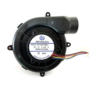 DC 12V High Pressure Fan Blower 135mm Dc 24 Volt Centrifugal Blower 5.5 Inch Large Airflow Blowers