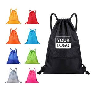 <b>Backpack</b> Bag Large Capacity Travel <b>Drawstring</b> <b>Backpack</b> With Zipper Fashion Promotional Gift Student Schoolbag for Unisex - Product Image 1