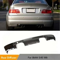 Diffuseur de pare-chocs arrière en fibre de carbone pour BMW E46 M3 1998-2004, style CSL, état neuf, kit carrosserie avec découpes pour l'échappement