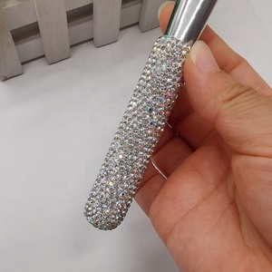9Pcs Rhinestone Trang Điểm Bàn Chải Thiết Lập Với Túi Đảng <span class=keywords><strong>Make</strong></span>-Up Bàn Chải Bling Pha Lê Long Lanh Xử Lý Sang Trọng Kim Cương Trang Điểm Bàn Chải Thiết Lập - Product Image 3