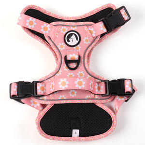 Arnés de perro Oxford ajustable reflectante al por mayor con mango acolchado suave resistente sin tirones - Product Image 4