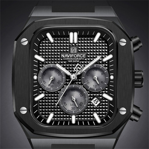 Reloj Deportivo Personalizado NAVIFORCE 8037 Negro, Resistente al Agua 3 Bar, Cronógrafo para <span class=keywords><strong>Hombre</strong></span>, Diseño Original, Fabricación en China - Product Image 2