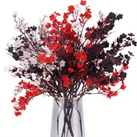5 vorken Wax Flower Gypsophila Bunch Kunstmatig bruidsboeket Home Decor Bloemstuk Supply