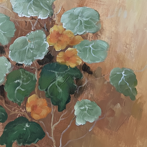 Arte astratta moderna della parete del loto di estate - Product Image 1