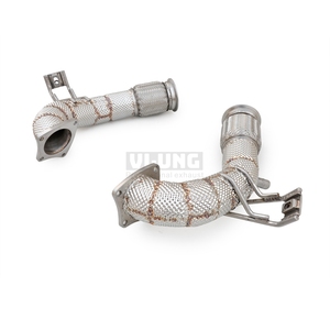 Tuyau d'échappement avant haute performance en acier inoxydable avec couche d'isolation thermique pour Audi R8 5.2L 2019-2026 - Pièces de système d'échappement automobile - Product Image 6