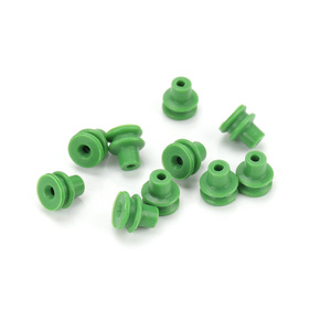 8302 Tappo di tenuta monofilo in silicone verde per connettore di cablaggio automobilistico - Product Image 3