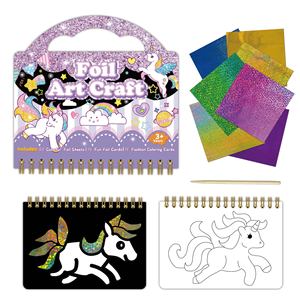 Kits de Arte con Láminas para Niños, Kits de Manualidades con Impresión en Lámina, Juguetes de Viaje para Niños y Niñas Kit de Pintura con Láminas - Product Image 5