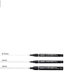 Drop Shipping Highly Reflective Smooth Surface 0.7/1/3mm Nib Mirror Effect Liquid Ink Chrome Paint Marker <b>for</b> Diy Paint - Product Image 3