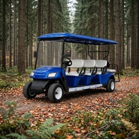 Voiturette de golf électrique 8 places UCJD-DH-16, luxe, pour hôtel, parcours de golf et usage commercial
