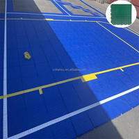 Pickleball de qualité supérieure suspendu facile à installer verrouillage multi-usage TPV carrelage extérieurPickleball