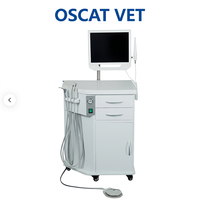 Appareil dentaire vétérinaire portable OSCAT avec compresseur 600W, détartreur ultrasonique et lampe de photopolymérisation pour les soins dentaires en clinique vétérinaire
