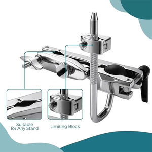 带通用全向球和长棘轮手柄的鼓组安装夹，用于<span class=keywords><strong>Toms</strong></span>和牛铃的鼓组夹具 - Product Image 5