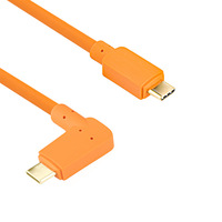 Cable de Conexión para Cámara, Extensor Tipo-C, Adaptador en Ángulo Recto, Macho a Macho, Conductor de Cobre, para Conexión de Cámara a Computadora